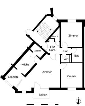 Foto - Wohnung zum Mieten in Bremerhaven 526,00 € 85.65 m²