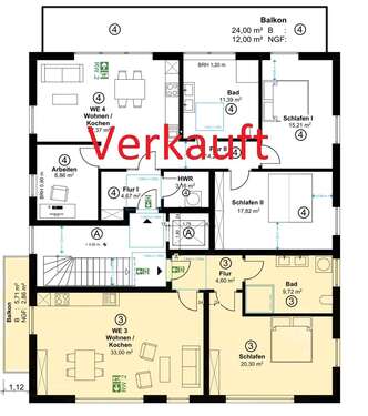 Foto - Wohnung zum Kaufen in Münster 449.000,00 € 70 m²