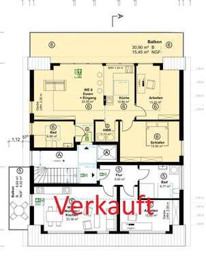 Foto - Wohnung zum Kaufen in Münster 675.000,00 € 91.31 m²