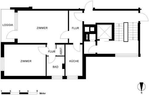 Foto - Wohnung zum Mieten in Oldenburg 485,00 € 57.77 m²