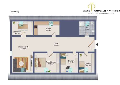 Foto - Wohnung zum Kaufen in Gelnhausen 200.000,00 € 92 m²