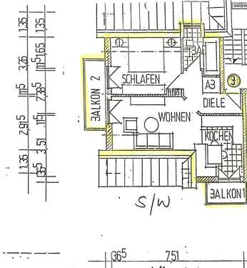 Foto - Wohnung zum Mieten in Hettenshausen 510,00 € 48 m²