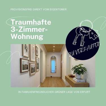 Foto - Wohnung zum Kaufen in Erfurt 249.000,00 € 77 m²