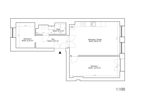 Foto - Wohnung zum Kaufen in Berlin 189.000,00 € 55 m²