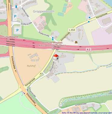 Foto - Wohnung zum Mieten in Dortmund 500,00 € 62 m²