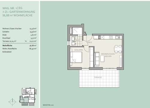 Foto - Wohnung zum Kaufen in München 650.000,00 € 56.87 m²