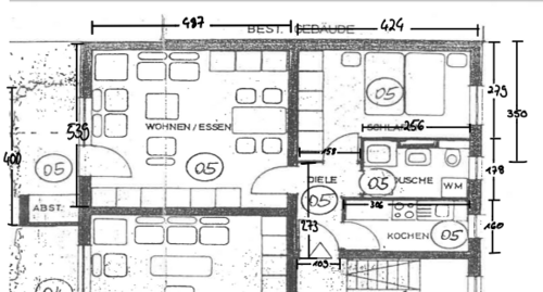 Foto - Wohnung zum Mieten in Lampertheim 625,00 € 56 m²