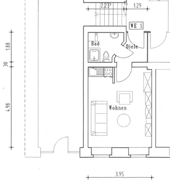 Foto - Wohnung zum Mieten in Görlitz 225,00 € 27.5 m²