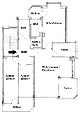 Foto - Wohnung zum Mieten in Düsseldorf 1.685,00 € 116 m²