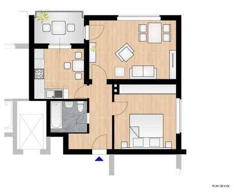 Foto - Wohnung zum Mieten in Duisburg 380,00 € 54 m²