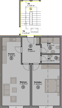 Foto - Wohnung zum Mieten in Alzey 720,00 € 66 m²