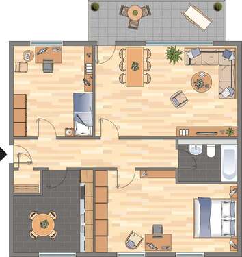 Foto - Wohnung zum Mieten in Alsdorf 489,00 € 68 m²