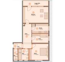 Wohnung zum Mieten in Alzey 1.080,00 € 89 m²