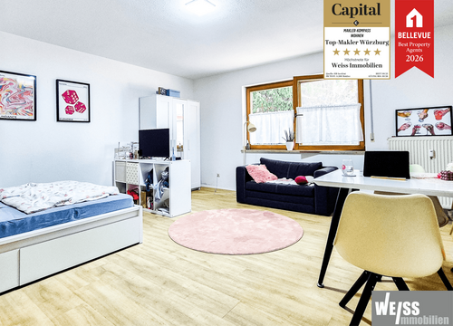 Foto - Wohnung zum Mieten in Würzburg 450,00 € 33.81 m²