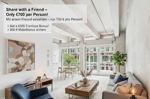 Foto - Wohnung zum Mieten in Berlin 1.145,00 € 53.73 m²