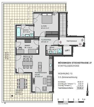 Foto - Wohnung zum Kaufen in Mössingen 679.900,00 € 114.5 m²