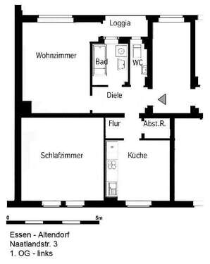 Foto - Wohnung zum Mieten in Essen 519,00 € 64.5 m²