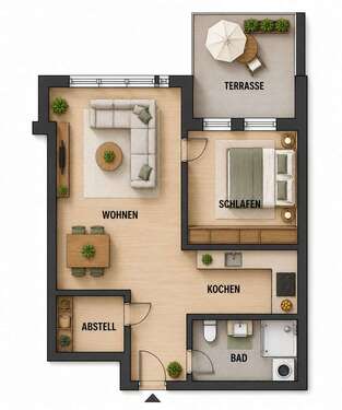 Foto - Wohnung zum Kaufen in Laichingen 159.000,00 € 45 m²