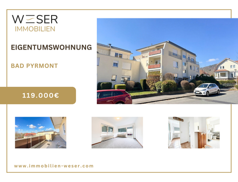 Foto - Wohnung zum Kaufen in Bad Pyrmont 119.000,00 € 55 m²