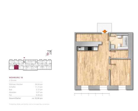 Foto - Wohnung zum Kaufen in Berlin Buch 246.000,00 € 52.06 m²