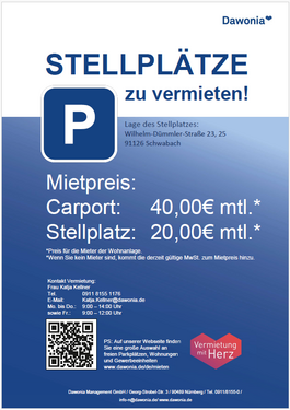 Foto - Garage zu vermieten in Schwabach 20,00 €