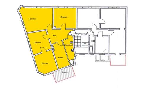 Foto - Wohnung zum Mieten in Celle 990,00 € 100 m²