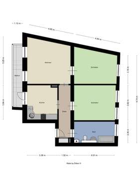 Foto - Wohnung zum Mieten in Wuppertal 970,00 € 100 m²
