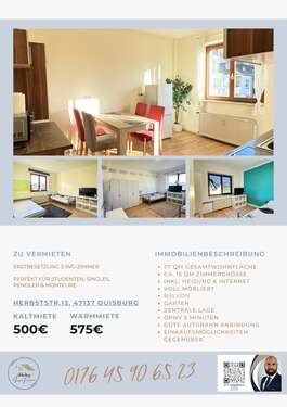 Foto - Wohnen auf Zeit in Duisburg 575,00 €