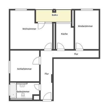 Foto - Wohnung zum Mieten in Landau in der Pfalz 575,00 € 58.26 m²