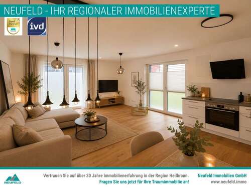 Foto - Wohnung zum Mieten in Heilbronn 1.239,00 € 76.46 m²