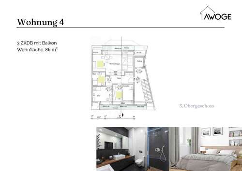 Foto - Wohnung zum Mieten in Nordrhein-Westfalen - Herzogenrath 1.250,00 € 86 m²