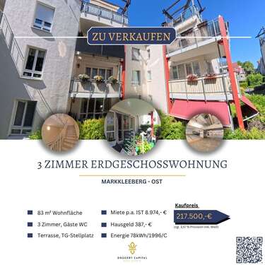 Foto - Wohnung zum Kaufen in Markkleeberg 217.500,00 € 83.1 m²