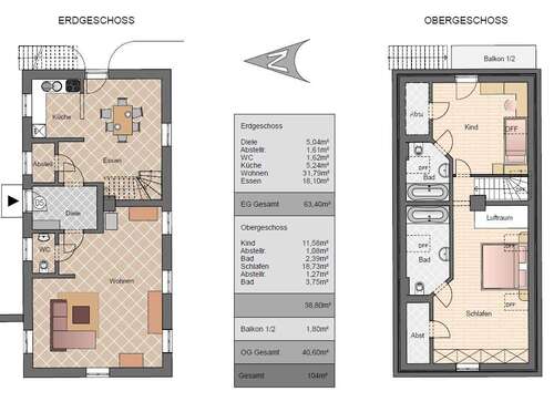 Foto - Haus zum Mieten in Heldenstein 1.200,00 € 104 m²