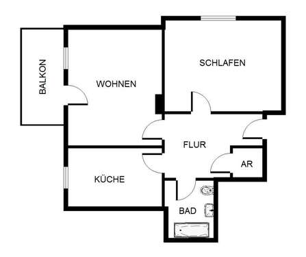 Foto - Wohnung zum Mieten in Gelsenkirchen 389,00 € 58.07 m²