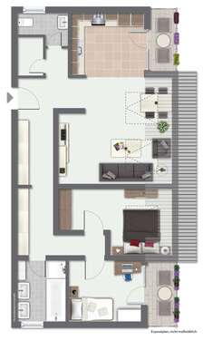 Foto - Wohnung zum Kaufen in Ginsheim-Gustavsburg Gustavsburg 269.000,00 € 88.25 m²