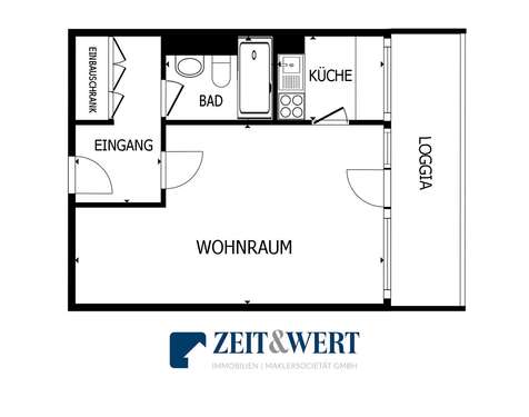 Foto - Wohnung zum Kaufen in Erftstadt Liblar 93.000,00 € 38 m²