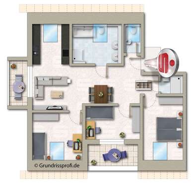 Foto - Wohnung zum Kaufen in Klein-Winternheim 519.900,00 € 96.31 m²