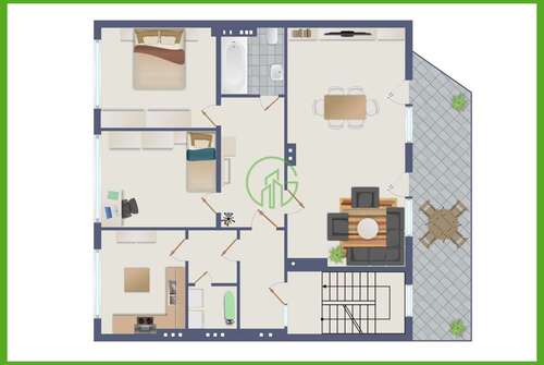 Foto - Wohnung zum Mieten in Düren 912,00 € 114 m²