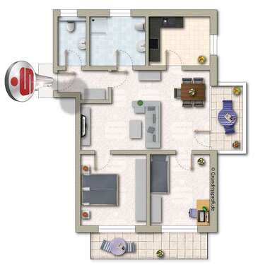 Foto - Wohnung zum Kaufen in Klein-Winternheim 477.900,00 € 89.39 m²