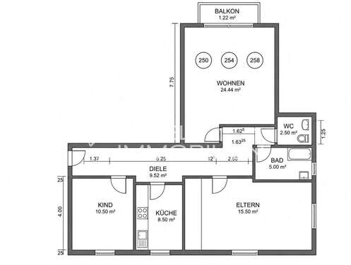 Foto - Wohnung zum Kaufen in Hochdorf 209.000,00 € 79 m²
