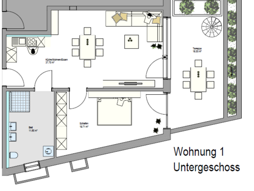 Foto - Wohnung zum Kaufen in Friedrichshafen 497.980,00 € 78.2 m²