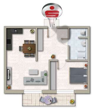 Foto - Wohnung zum Kaufen in Klein-Winternheim 361.900,00 € 66.75 m²