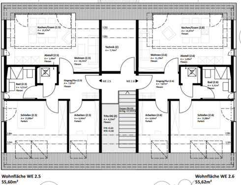 Foto - Wohnung zum Mieten in Neckarsulm-Obereisesheim 758,94 € 55.6 m²