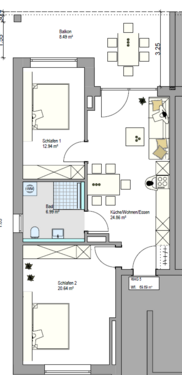Foto - Wohnung zum Kaufen in Friedrichshafen 497.900,00 € 73.76 m²
