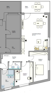Foto - Wohnung zum Kaufen in Friedrichshafen 646.100,00 € 95.72 m²