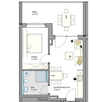 Wohnung zum Kaufen in Friedrichshafen 357.300,00 € 49.97 m²