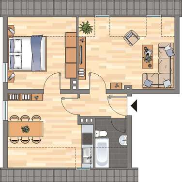 Foto - Wohnung zum Mieten in Montabaur 569,00 € 58.7 m²