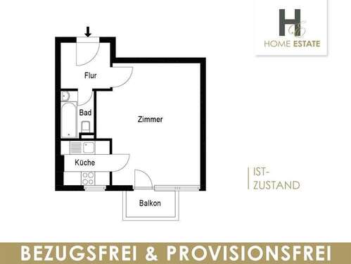 Foto - Wohnung zum Kaufen in Berlin 170.000,00 € 35 m²