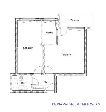 Foto - Wohnung zum Mieten in Bonn 585,00 € 55 m²