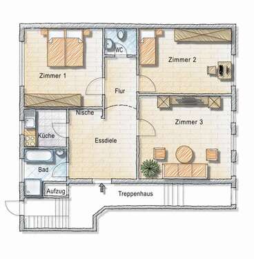 Foto - Wohnung zum Kaufen in Nürnberg 240.000,00 € 84 m²